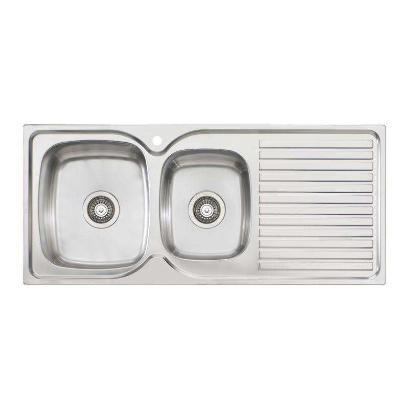 Oliveri Endeavour 1 & 3/4 Bowl Sink With Drainer