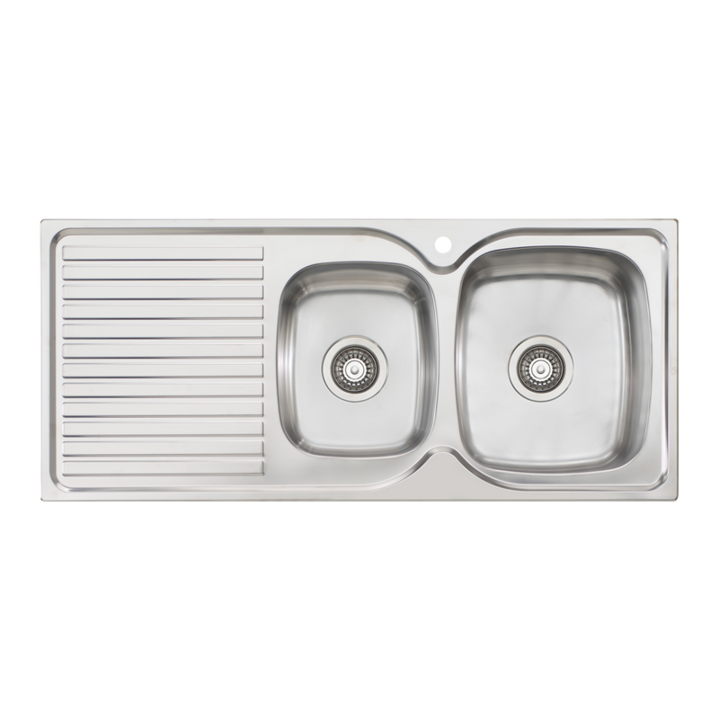 Oliveri Endeavour 1 & 3/4 Bowl Sink With Drainer