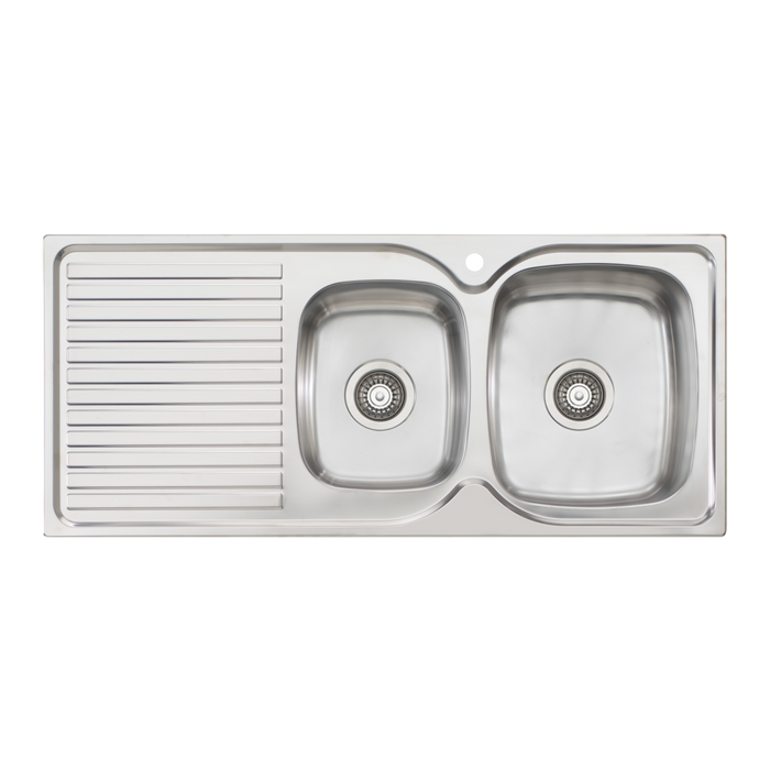 Oliveri Endeavour 1 & 3/4 Bowl Sink With Drainer