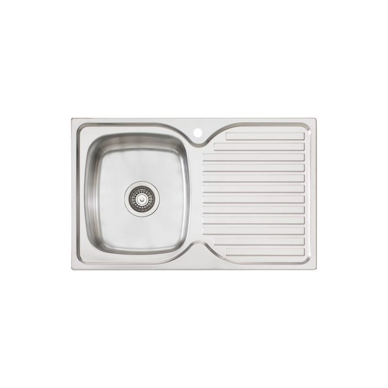 Oliveri Endeavour Single Bowl Sink With Drainer 770mm