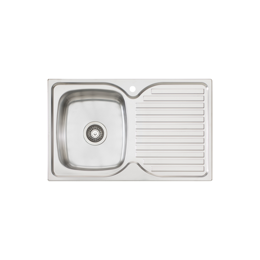 Oliveri Endeavour Single Bowl Sink With Drainer 770mm