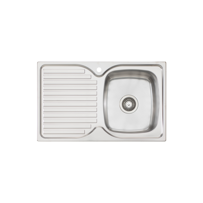 Oliveri Endeavour Single Bowl Sink With Drainer 770mm