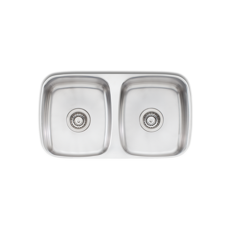 Oliveri Endeavour Double Bowl Undermount Sink 750 X 455mm