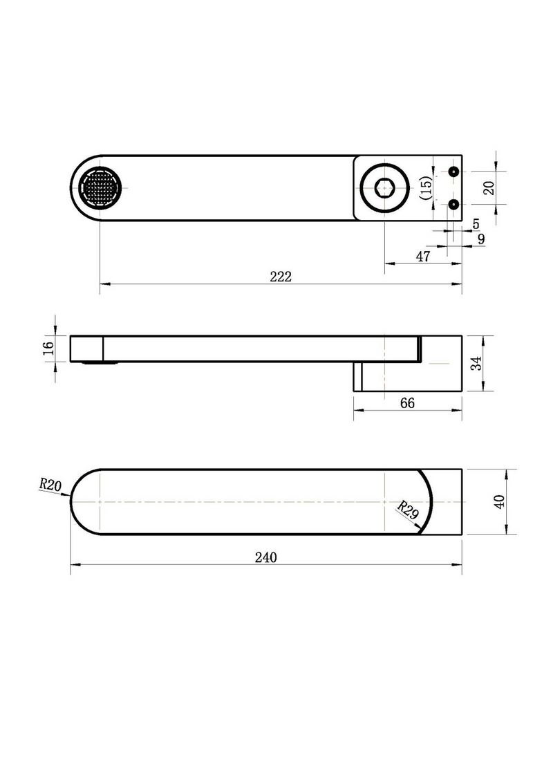 Modern National Nova Swivel Bath Spout