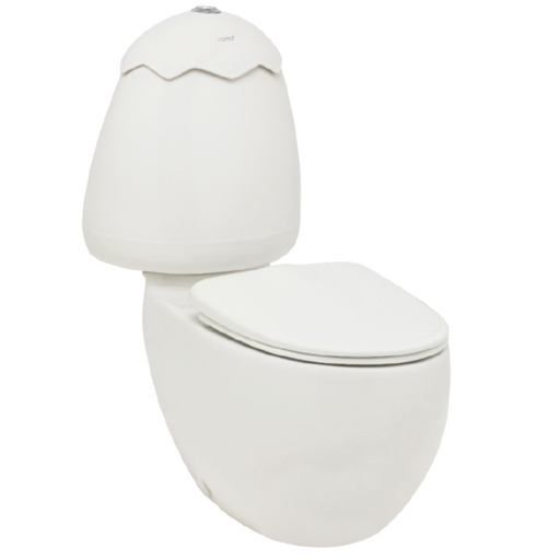 Johnson Suisse Egg Junior Close Coupled Suite, White Cistern Lid, Standard Pan Connector