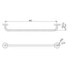 Phoenix Festival Single Towel Rail 600mm
