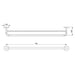 Phoenix Festival Double Towel Rail 760mm