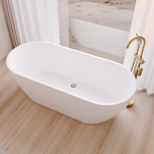 Fienza Koko Freestanding Acrylic Bath, 1680mm, Matte White