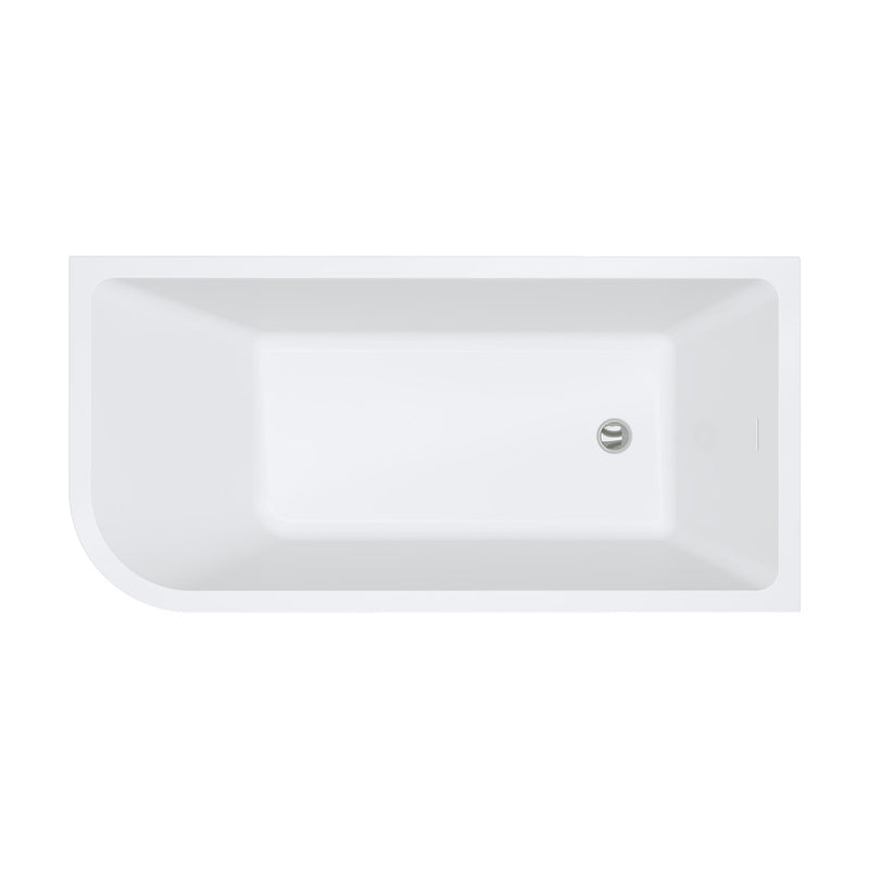Hustle Right-Hand Multi-Fit Acrylic Bath with Overflow,