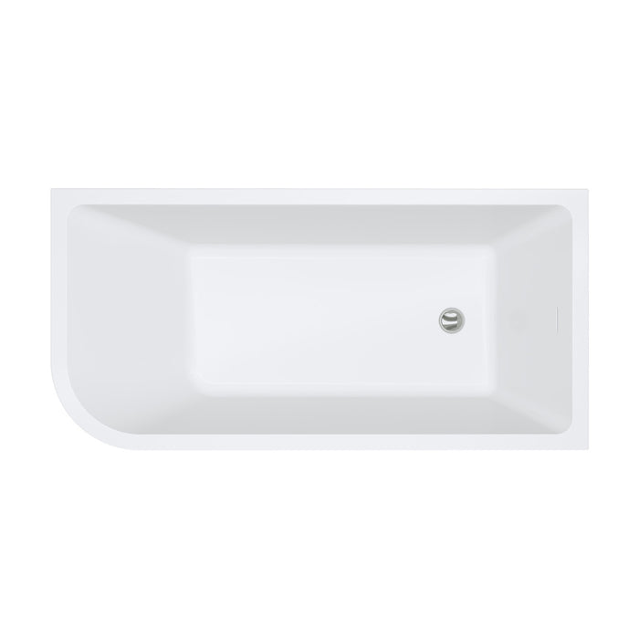 Hustle Right-Hand Multi-Fit Acrylic Bath with Overflow,