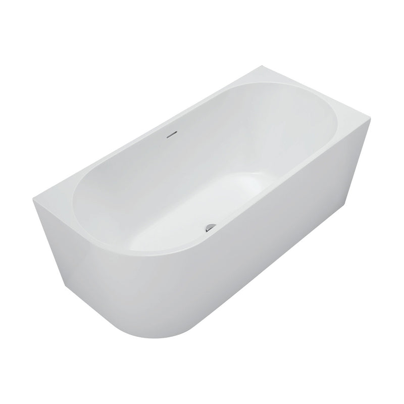 Isabella Left-Hand Acrylic Corner Bath with Overflow, Gloss White, 1500mm