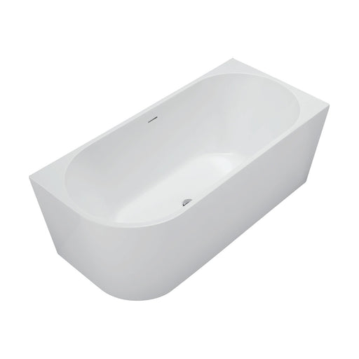 Isabella Left-Hand Acrylic Corner Bath with Overflow, Gloss White, 1500mm