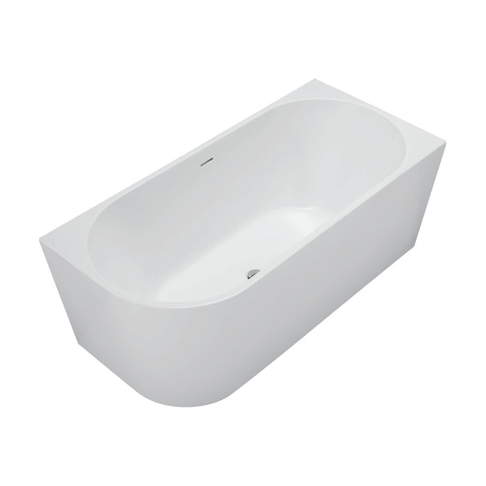Isabella Left-Hand Acrylic Corner Bath with Overflow, Gloss White, 1500mm