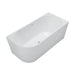 Isabella Left-Hand Acrylic Corner Bath with Overflow, Gloss White, 1500mm