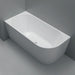 Fienza Isabella Right-Hand Acrylic Corner Bath, Gloss White, 1500mm