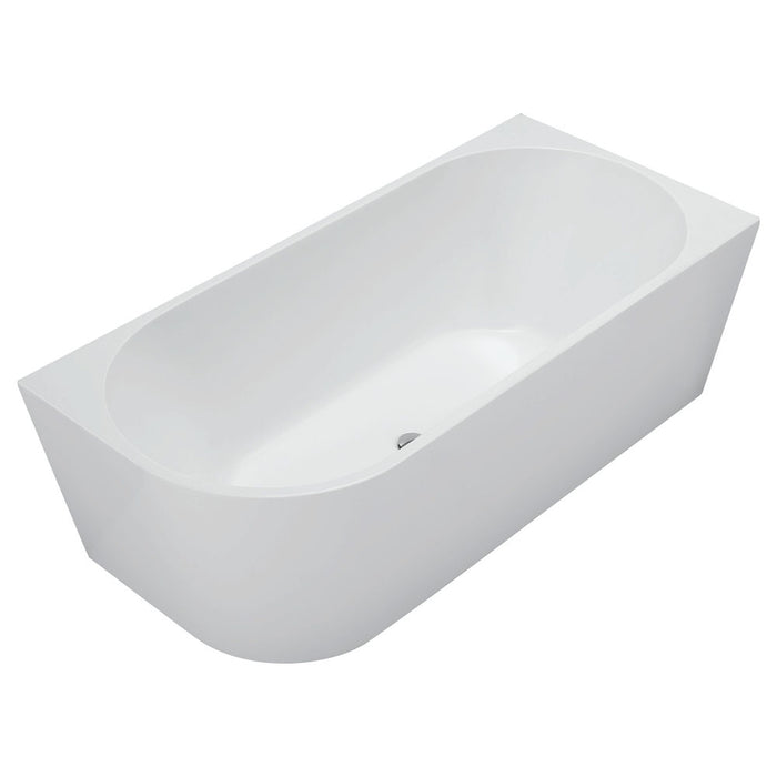 Fienza Isabella Left-Hand Acrylic Corner Bath, Gloss White, 1700mm