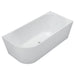 Fienza Isabella Left-Hand Acrylic Corner Bath, Gloss White, 1700mm