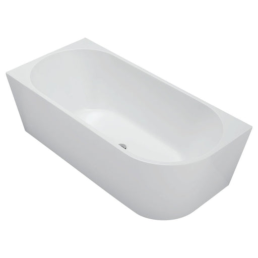 Fienza Isabella Right-Hand Acrylic Corner Bath, Gloss White, 1700mm