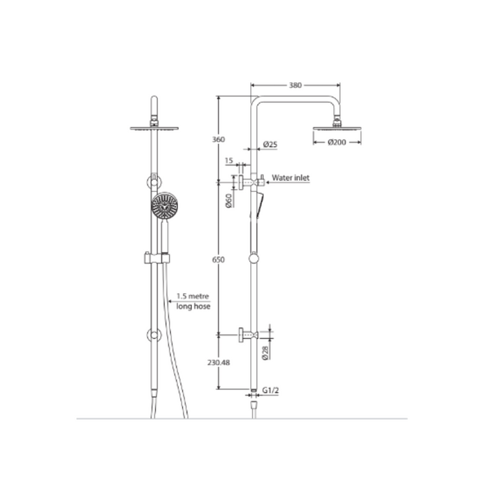 Fienza Isabella Twin Shower