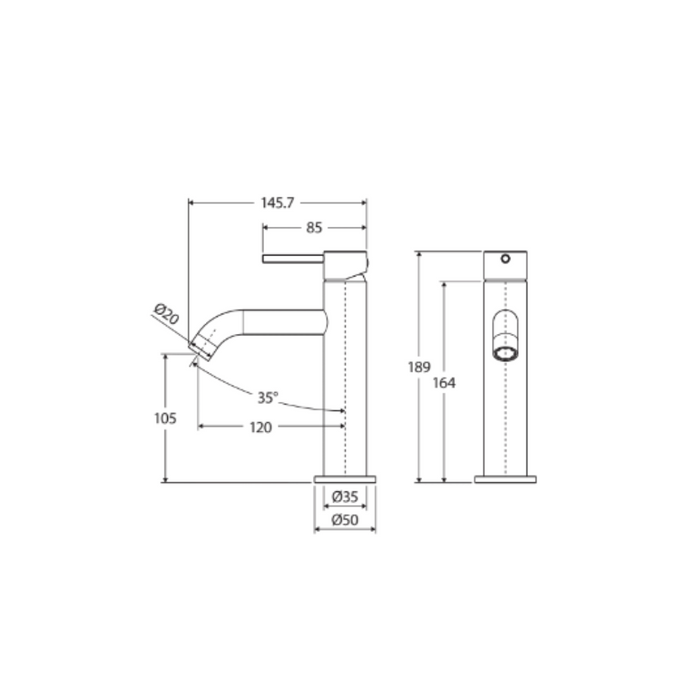Fienza Kaya Basin Mixer Chrome