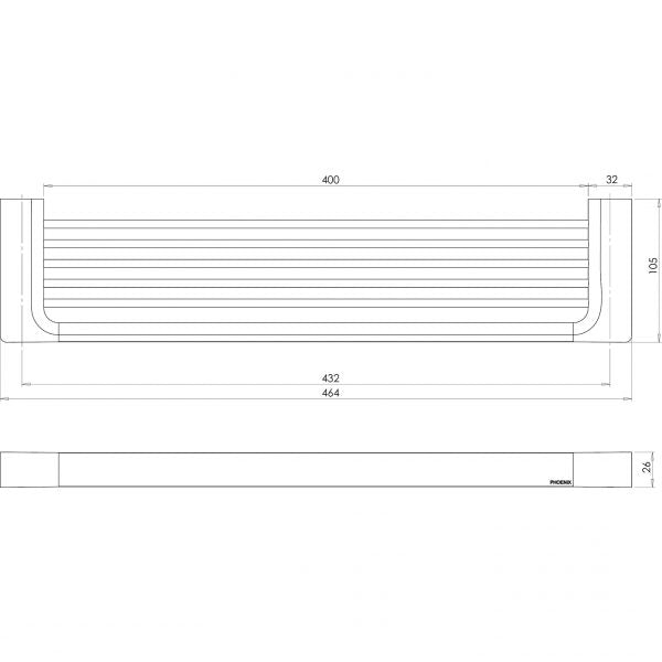 Phoenix Gloss Shower Shelf