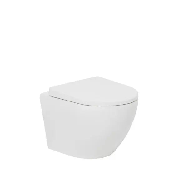 Johnson Suisse Gemelli Wall Hung Rimless Pan With Soft Close Seat