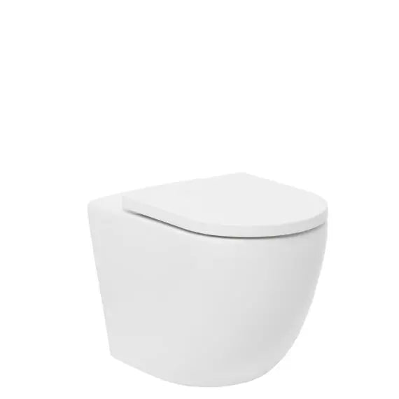 Johnson Suisse Gemelli Wall Faced Rimless Pan With Soft Close Seat