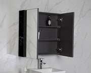 SHAVING CABINET WITHOUT SIDE BOARDS 1200MM glacier black