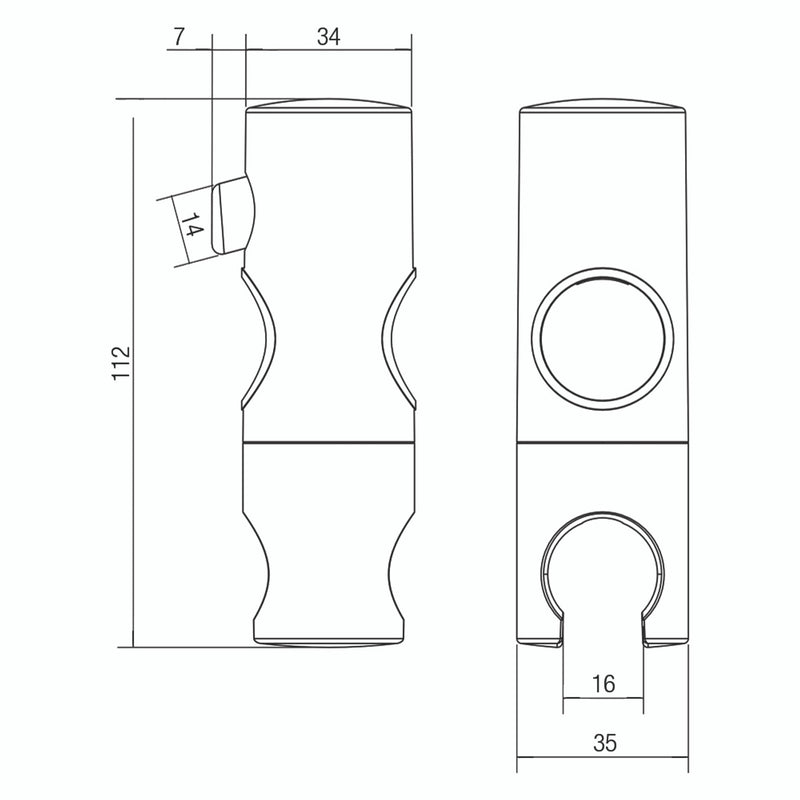 Conserv ABS Slide Rail Handpiece Glide Slide Cradle