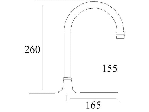 Millennium Tradesman Hob Spa Spout