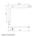 Conserv Hygienic Seal® Corner Grab Rail 760mm x 1000mm