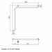 Conserv Hygienic Seal® Corner Grab Rail 800mm x 800mm