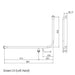 Conserv Hygienic Seal® 90° Accessible Grab Rail with Toilet Paper Holder 960mm x 600mm