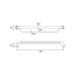 Conserv Hygienic Seal® Towel Grab Rail 