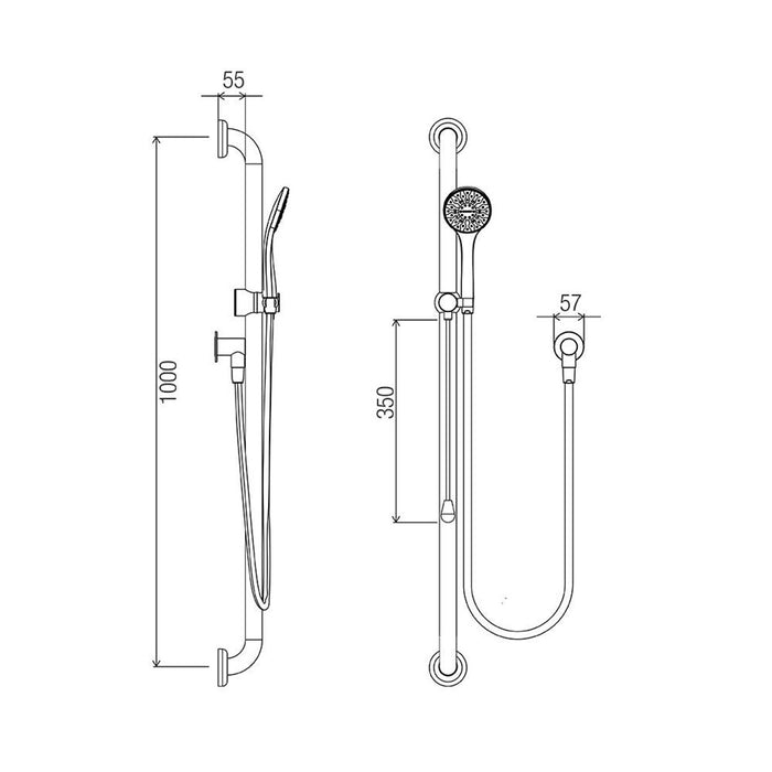 Conserv Clam® Flange Accessible Shower Kit 3