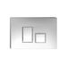 In-wall Econoflush Step Button Chrome