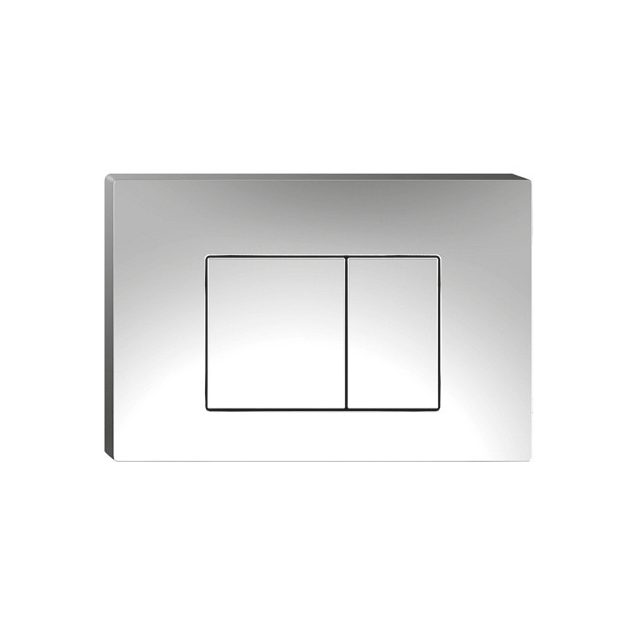 Johnson Suisse In-wall Econoflush Rectangle Button High Polished Chrome