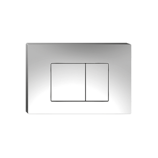 Johnsons Suisse In-wall Econoflush Rectangle Button High Polished Chrome