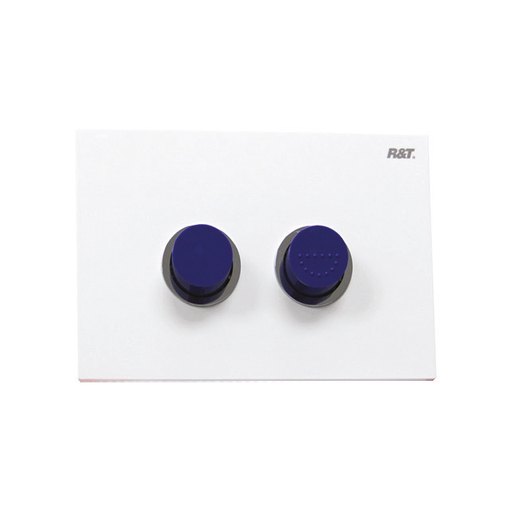 Johnsons Suisse In-wall Econoflush Air Button Raised Pneumatic Blue