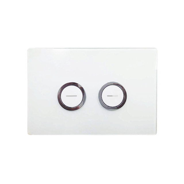 Johnson Suisse In-wall Econoflush Air Button Flat Pneumatic Black