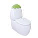 Johnson Suisse Egg Junior II Back To Wall Toilet Suite for Children with Green Cistern Lid