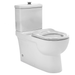Life Assist Ftw Rimless Toilet Suite Incl White Sf Seat & Raised Chrome Button