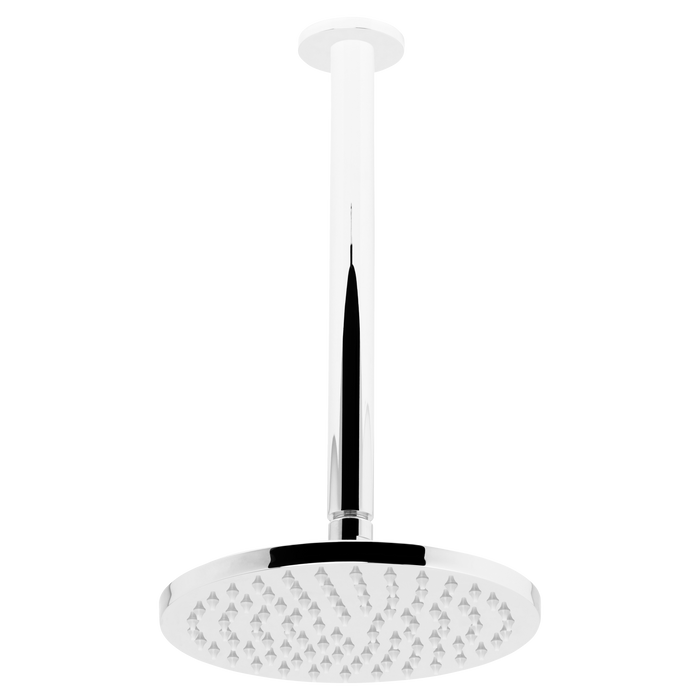 Johnsons Suisse Venezia Overhead Rain Shower With 300mm Ceiling Arm Chrome