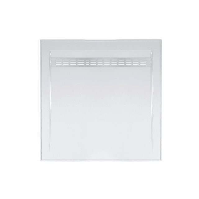 Johnson Suisse Barossa Polymarble Base 1000×1000 With Stainless Channel Grate