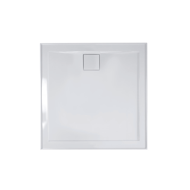 Johnson Suisse Daintree Polymarble Base 900x900 R/O Wh 4-Sided