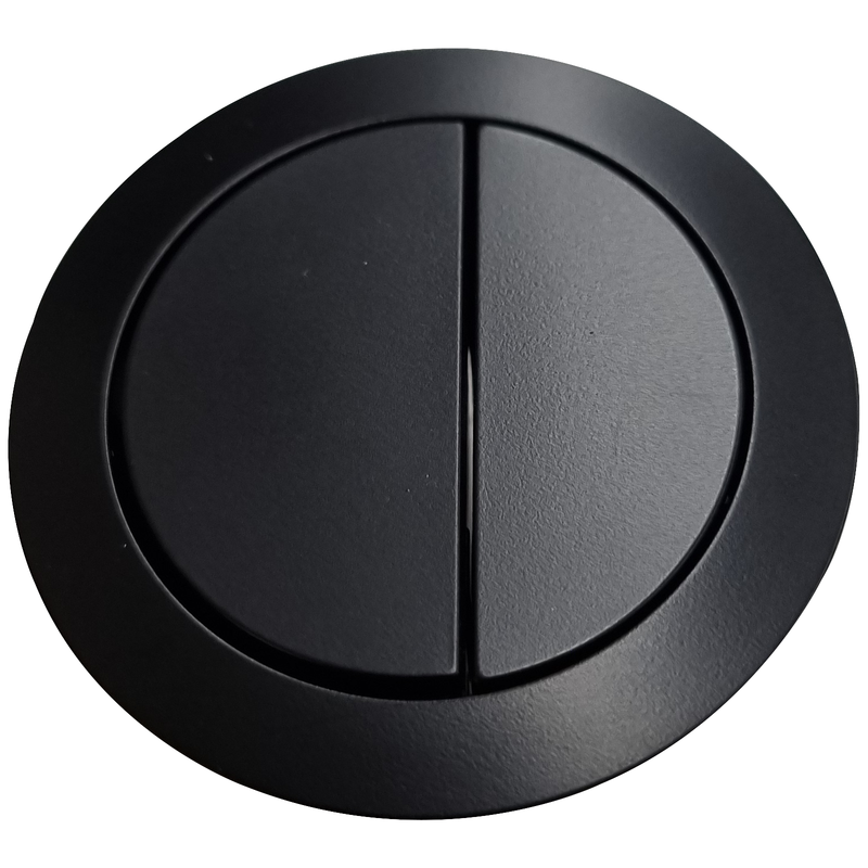 Johnson Suisse Outlet Valves Button 48mm (Emilia, Gemelli, Venezia) Matt Black