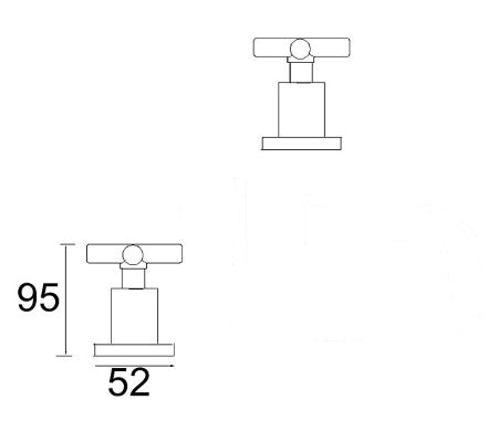 Millennium Waterpoint Ceramic Disc Wall Top Assembly