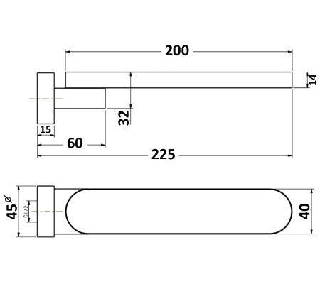 Millennium Kiato Swivel Bath Spout
