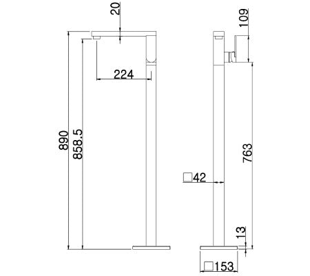 Millennium Kiato Bath Filler