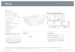 Keeto Back-To-Wall Acrylic Bath with Overflow, 1700mm
